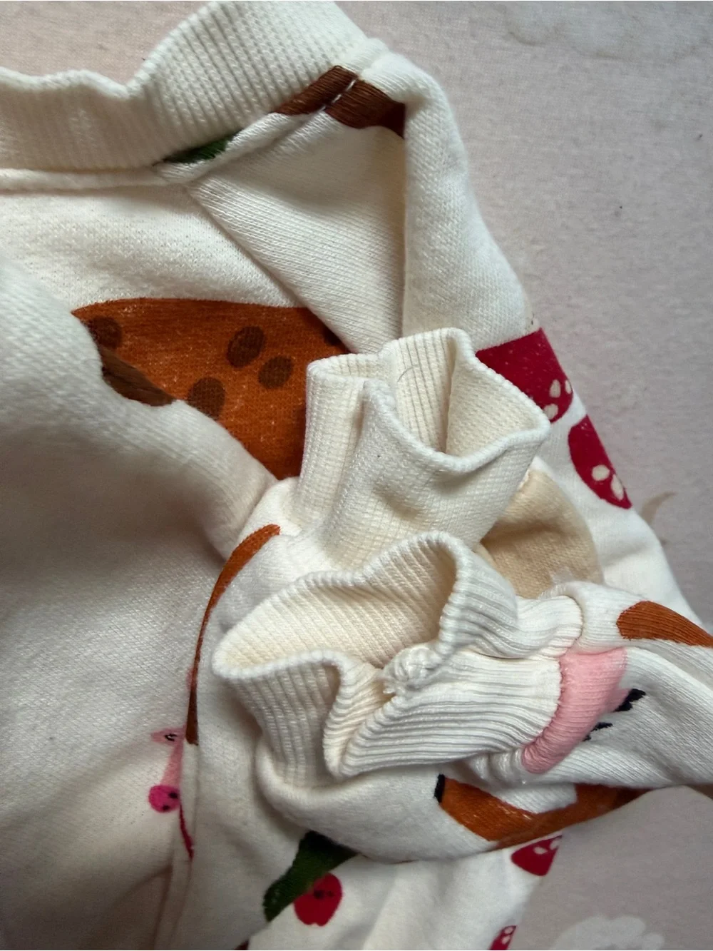 Old Navy Cream Kids Matching Set with Farm Animal Prinf